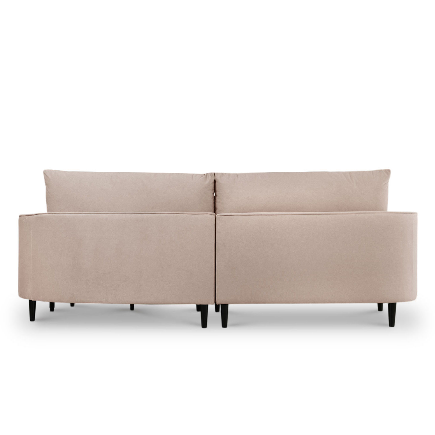 Sabrina Sand Beige Curve Chaise Left Sectional Sofa