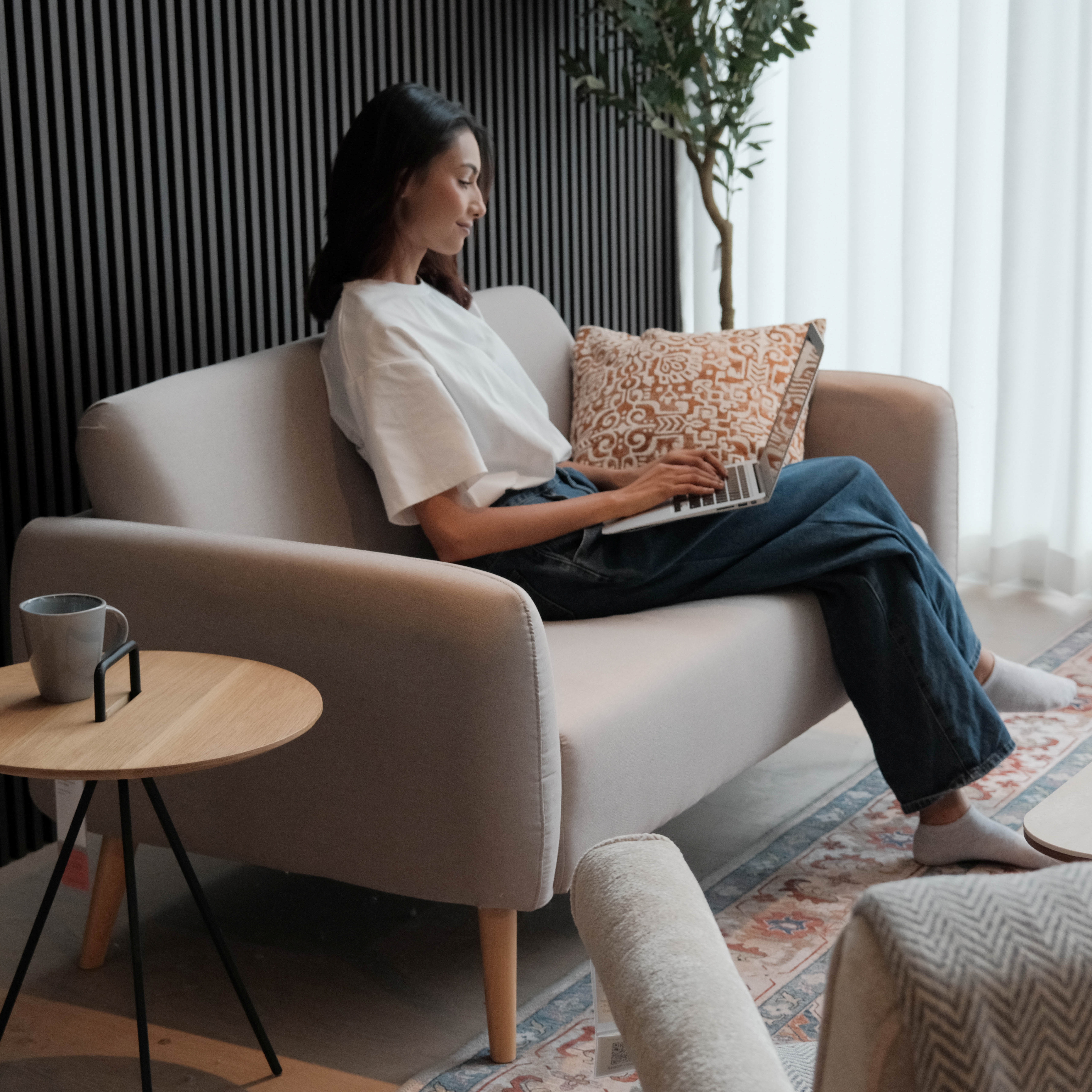 Paige Light Grey Sofa
