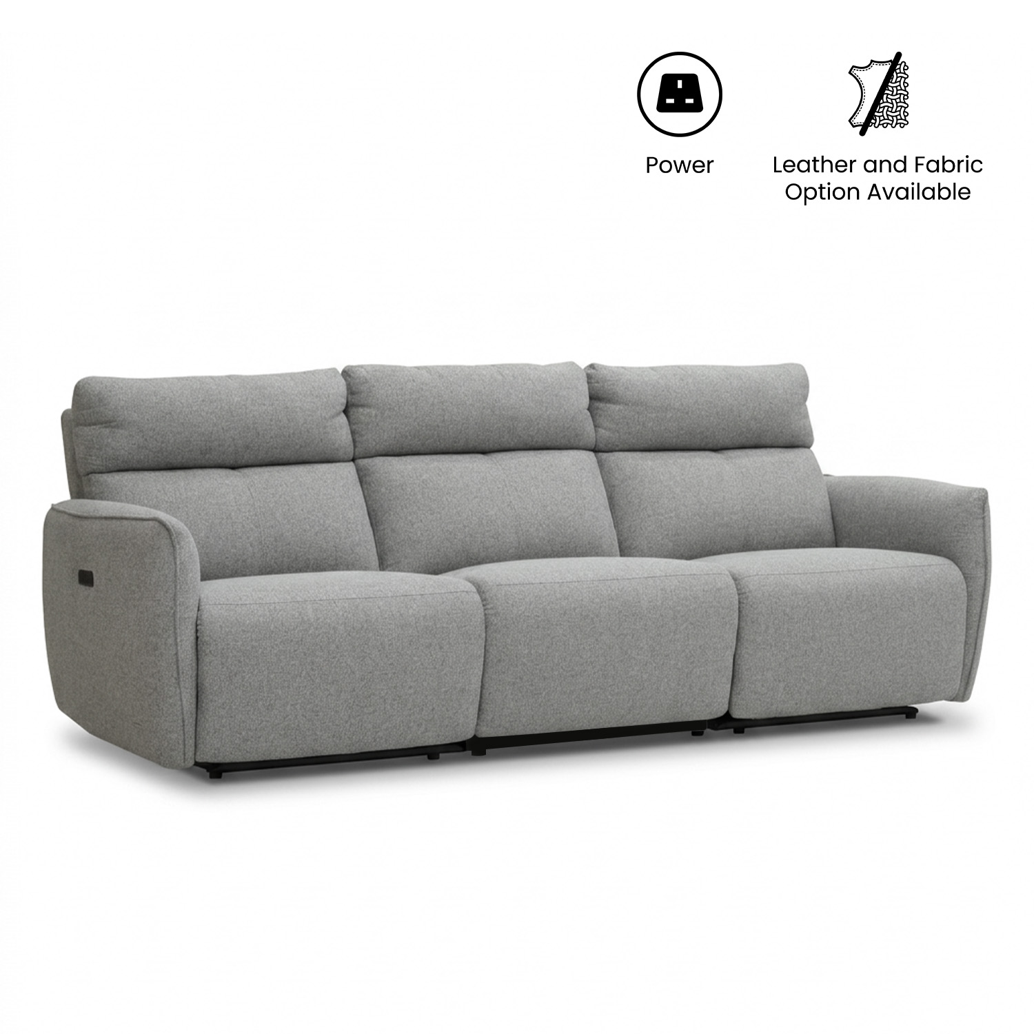 Camilla 3 Seater Double-Power Reclining Sofa