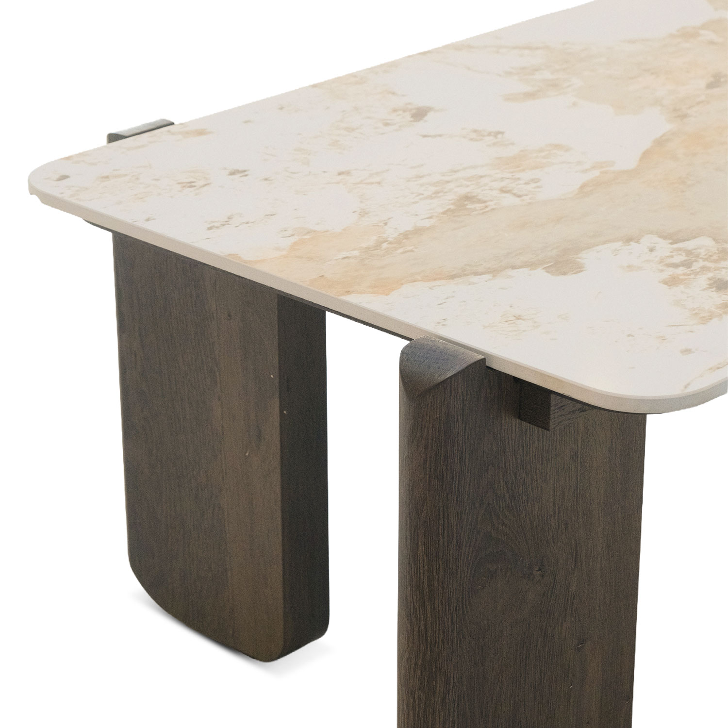 Juno Ceramic White Rectangular Coffee Table