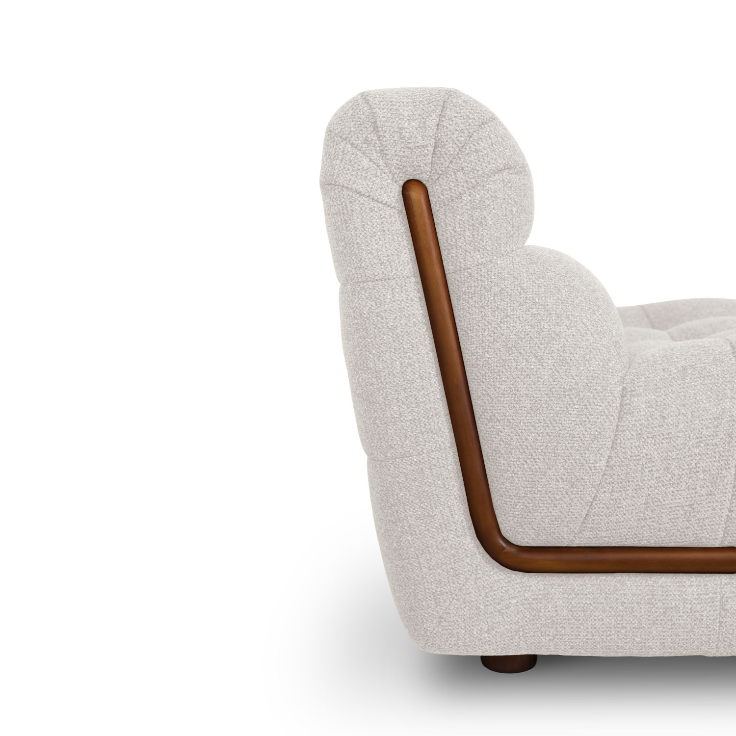 Sylvia Light Grey 1 Seater Sofa