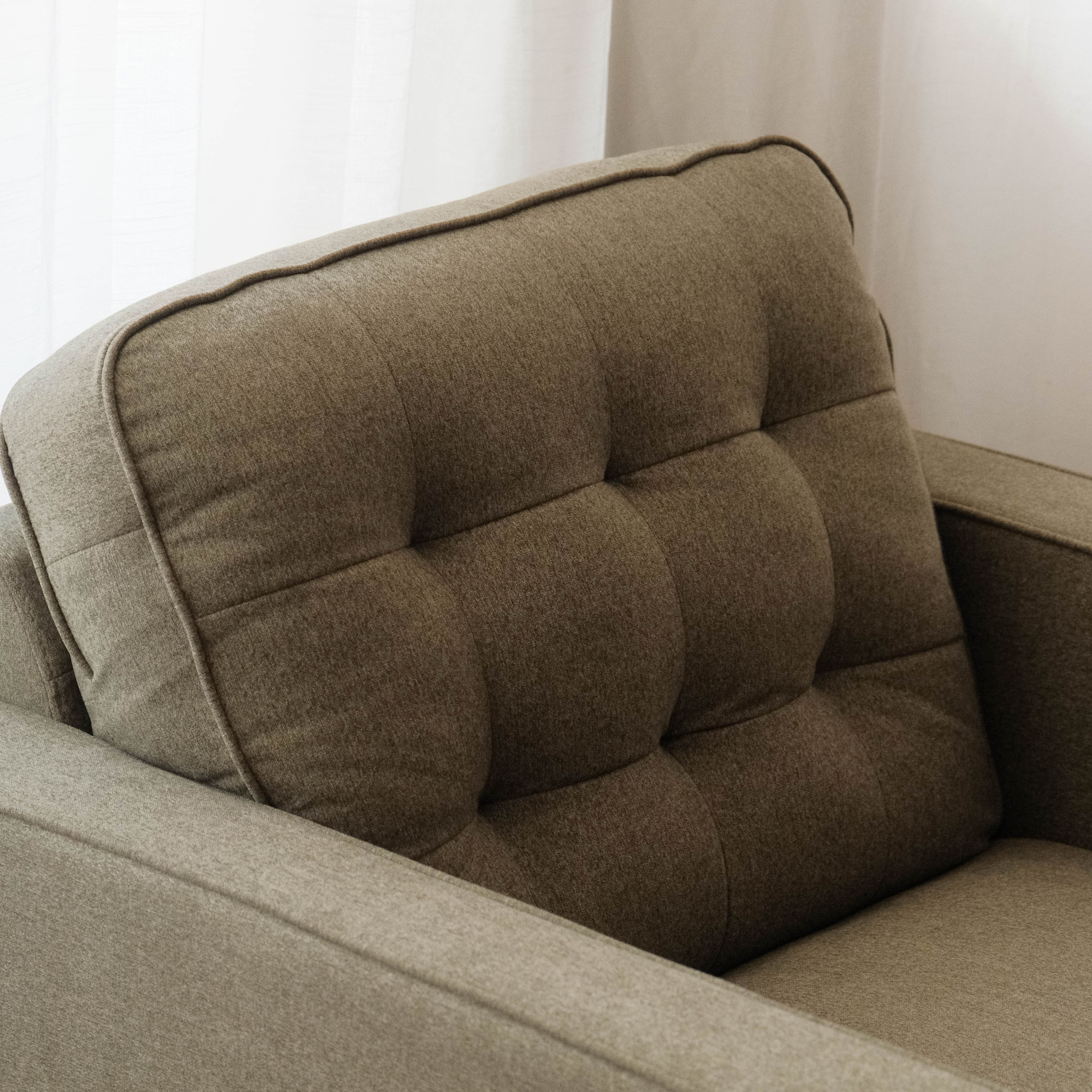 Jane Retro Green Mid-Century 1 Seater Sofa