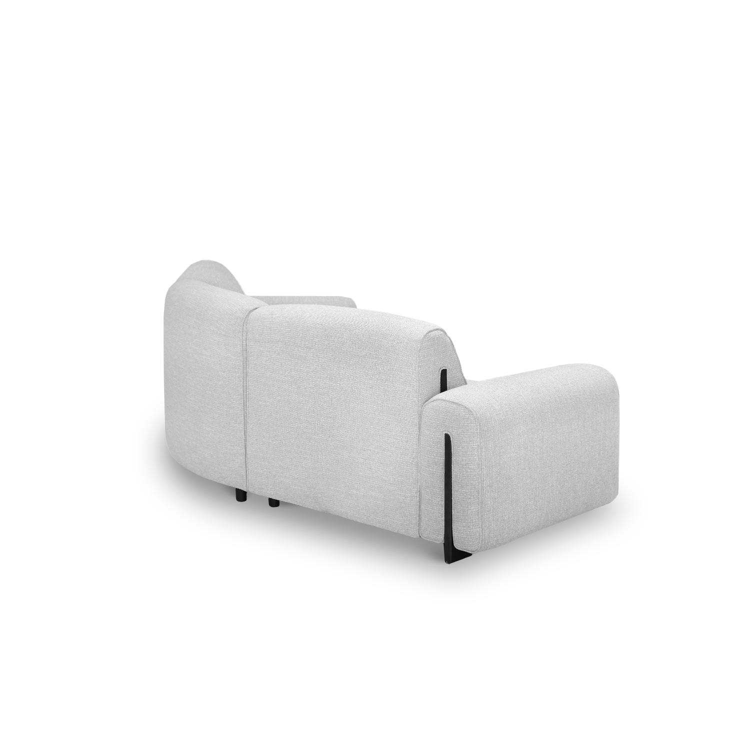 Clarice Cloud Grey Petite Curve Sofa