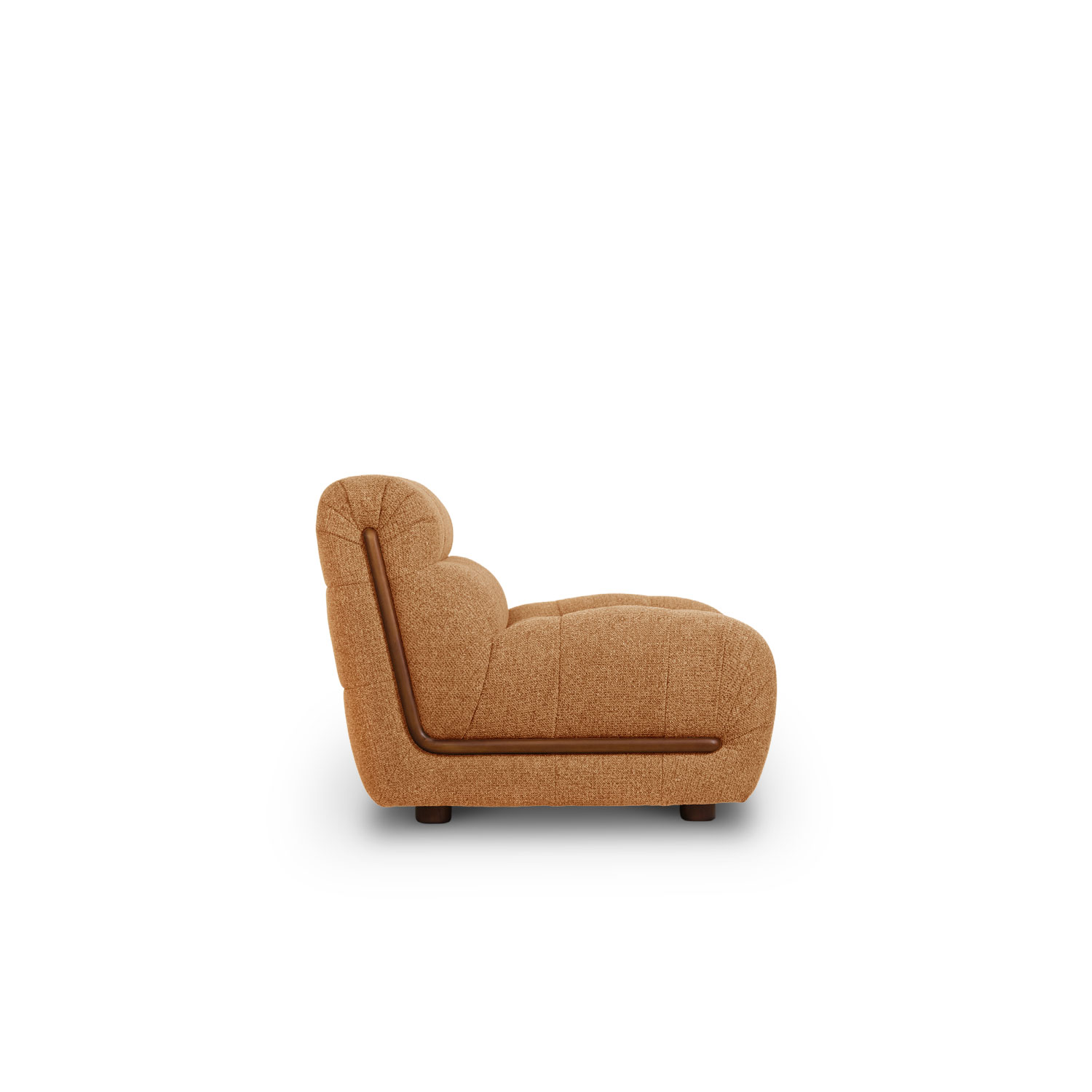 Sylvia Copper Brown 1 Seater Sofa
