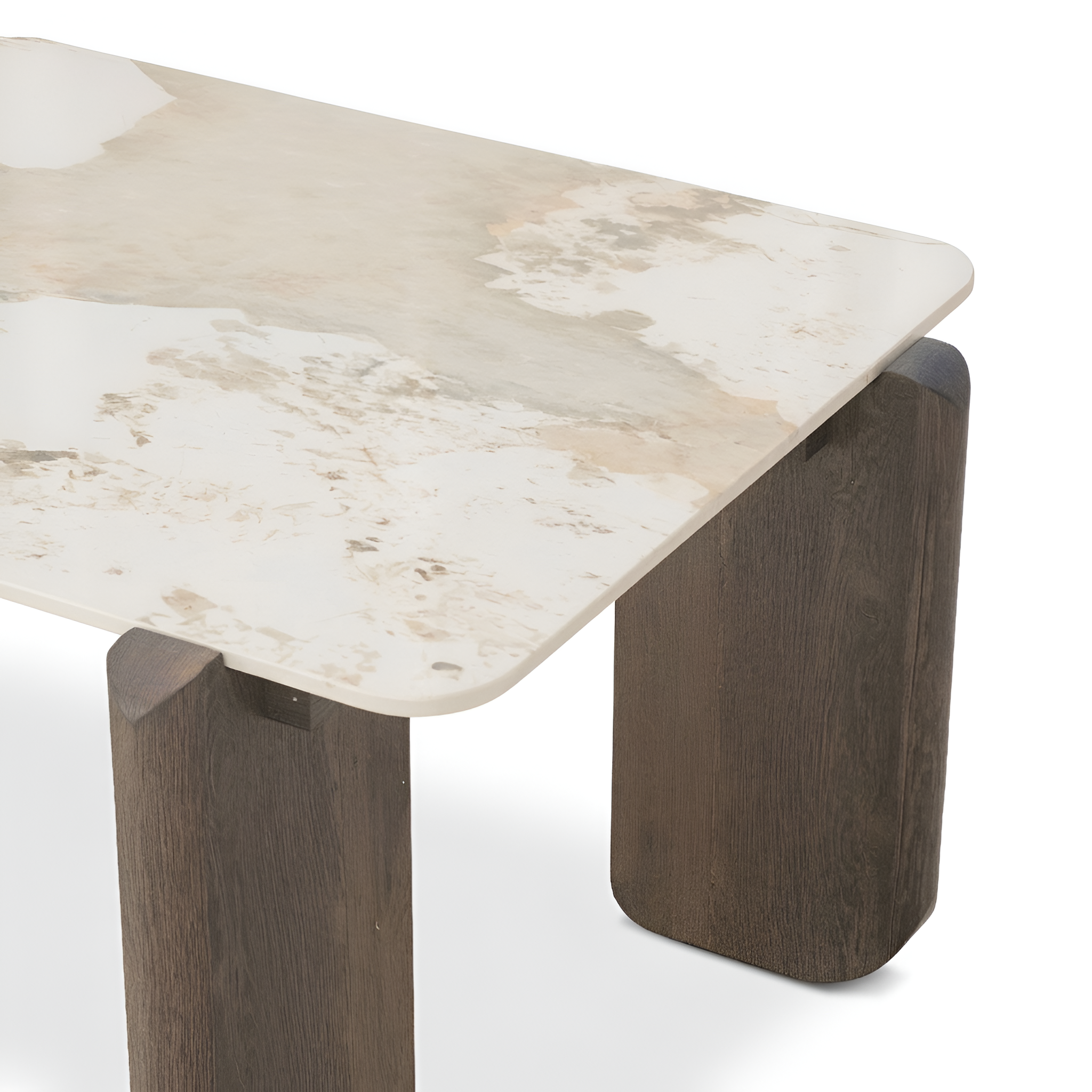 Juno Ceramic White Rectangular Coffee Table