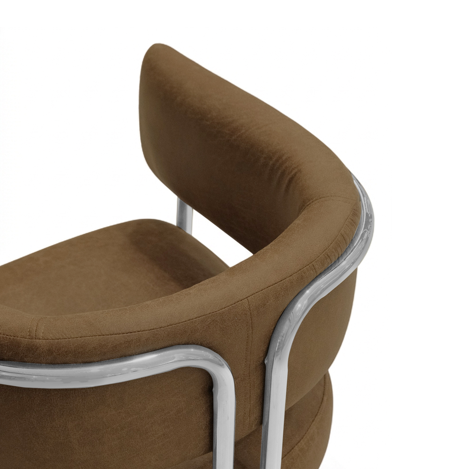 Juliet Mid Century Vintage Toffee Dining Chair
