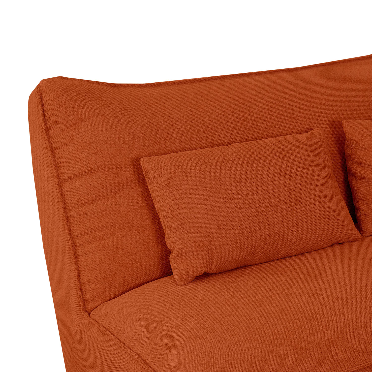 Daphne Umber Brown Modular Armless Sofa