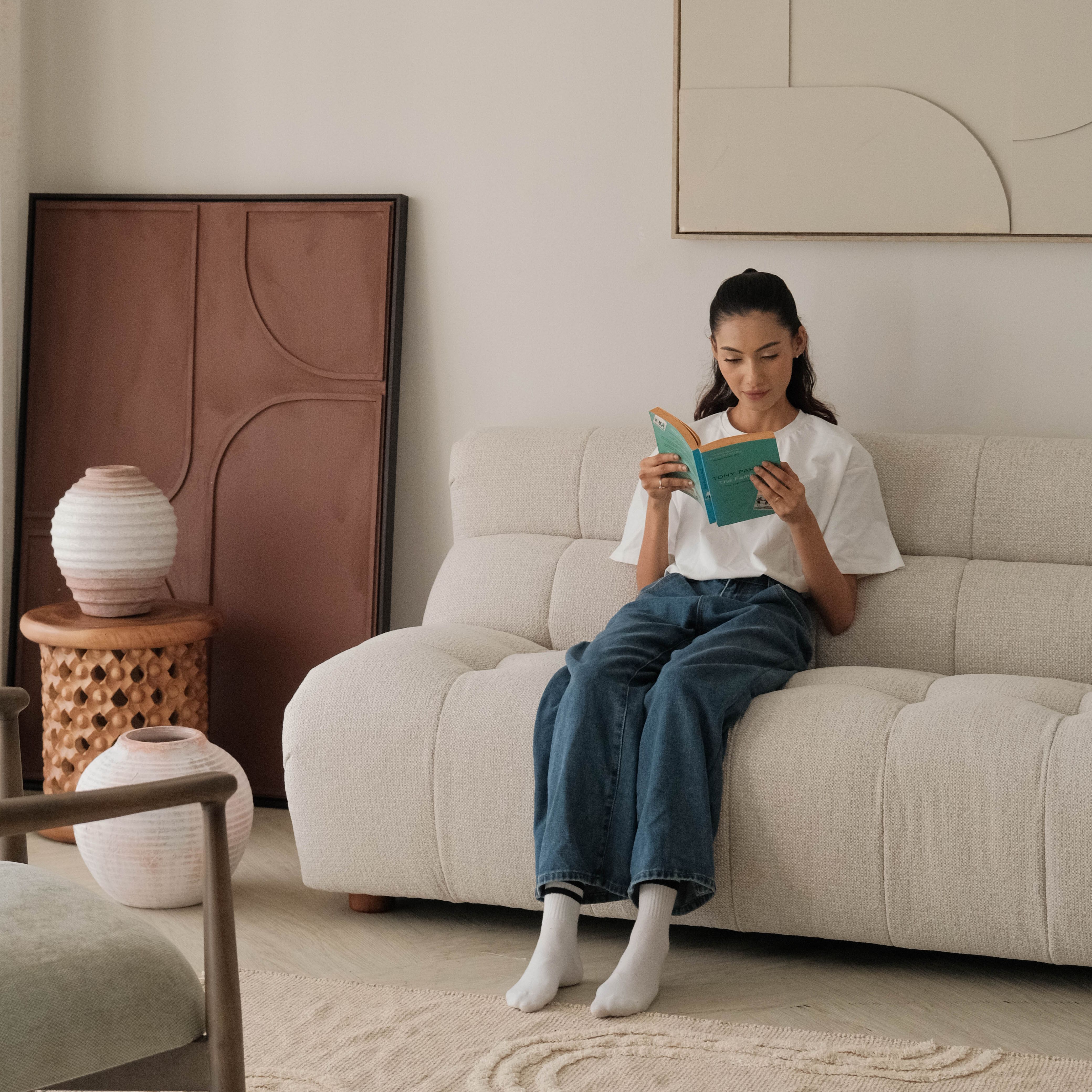 Sylvia Light Grey 3 Seater Sofa