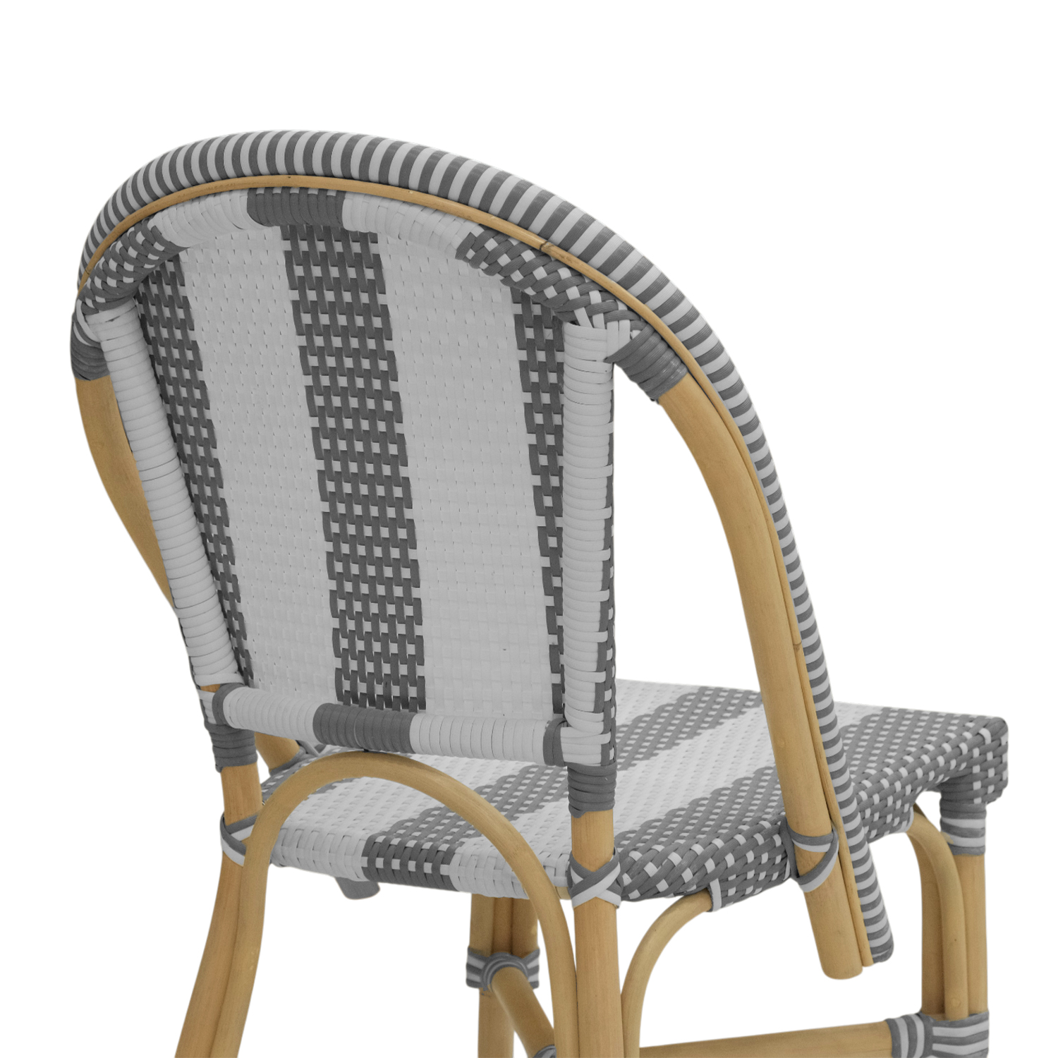 Timor Rattan Dining Chair White & Grey