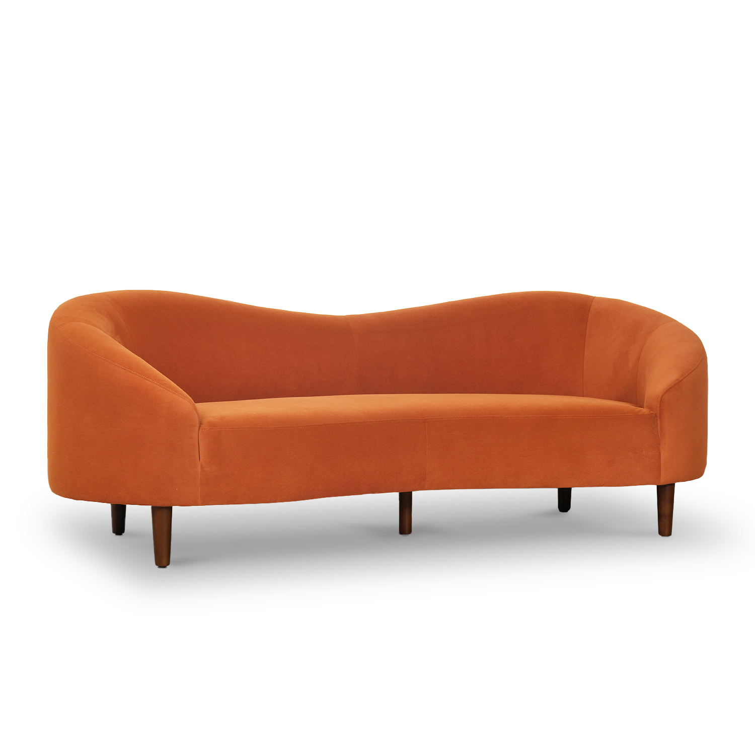 Desirée Umber Brown 3 Seater Sofa