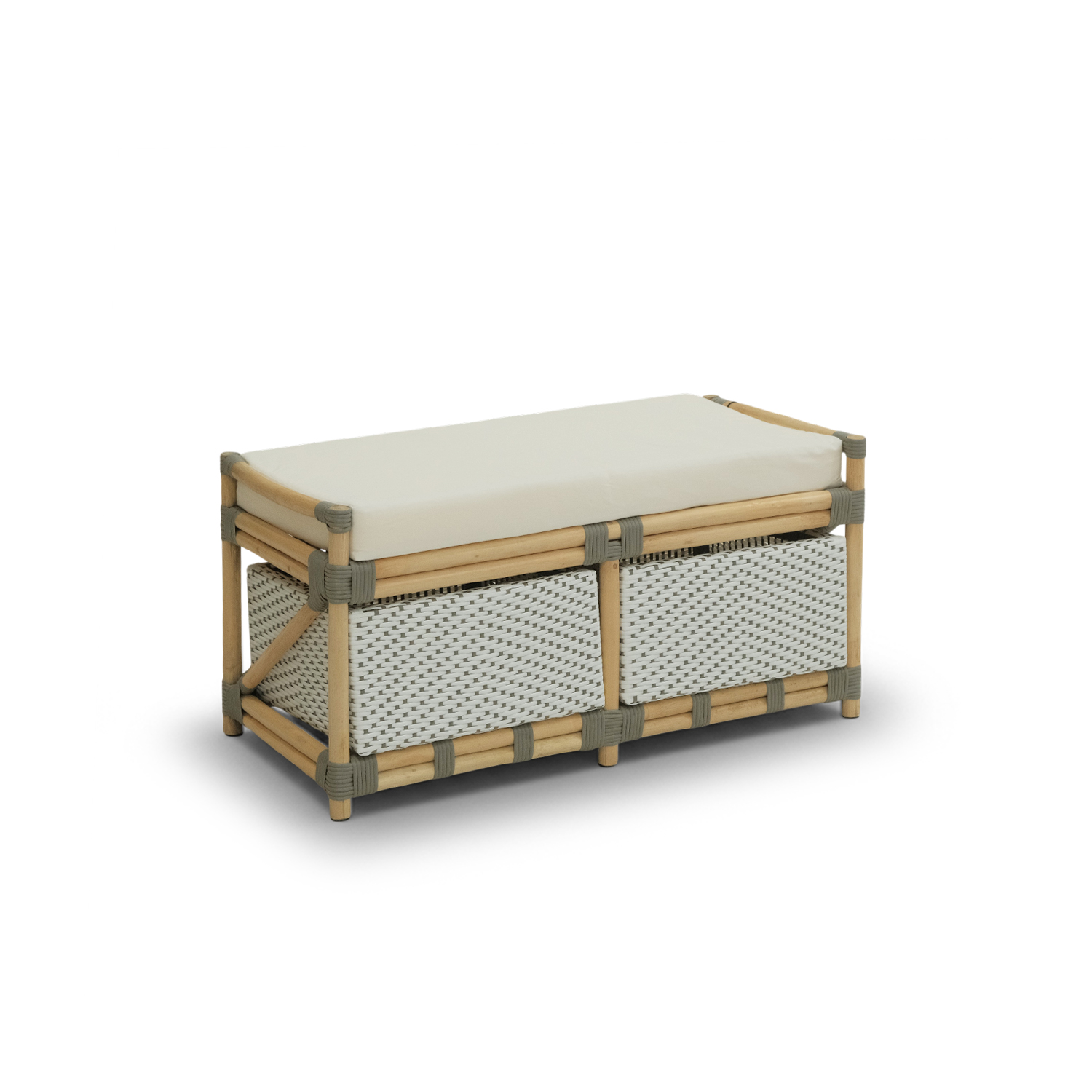 Timor Rattan Storage Bench