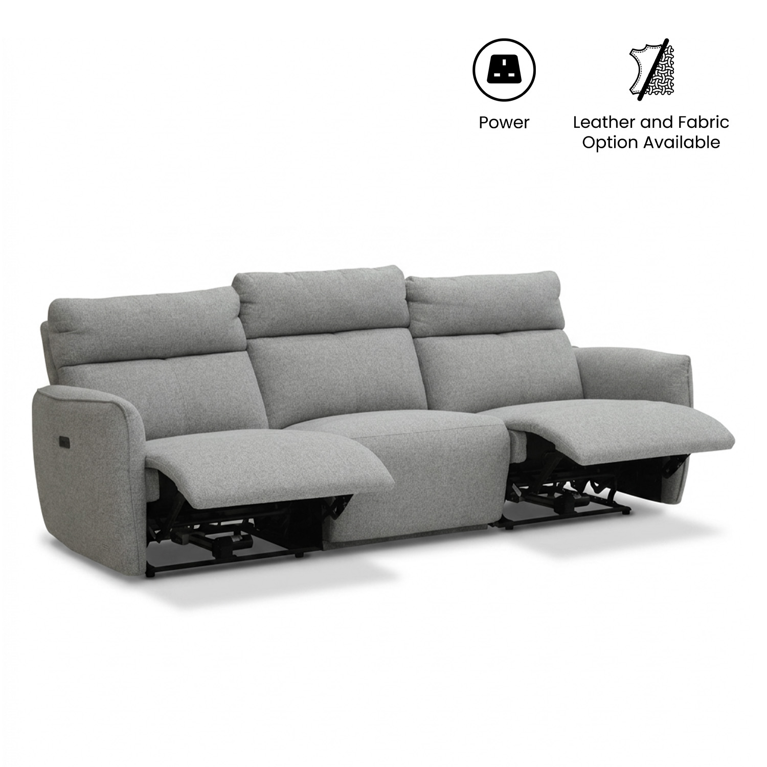 Camilla 3 Seater Double-Power Reclining Sofa