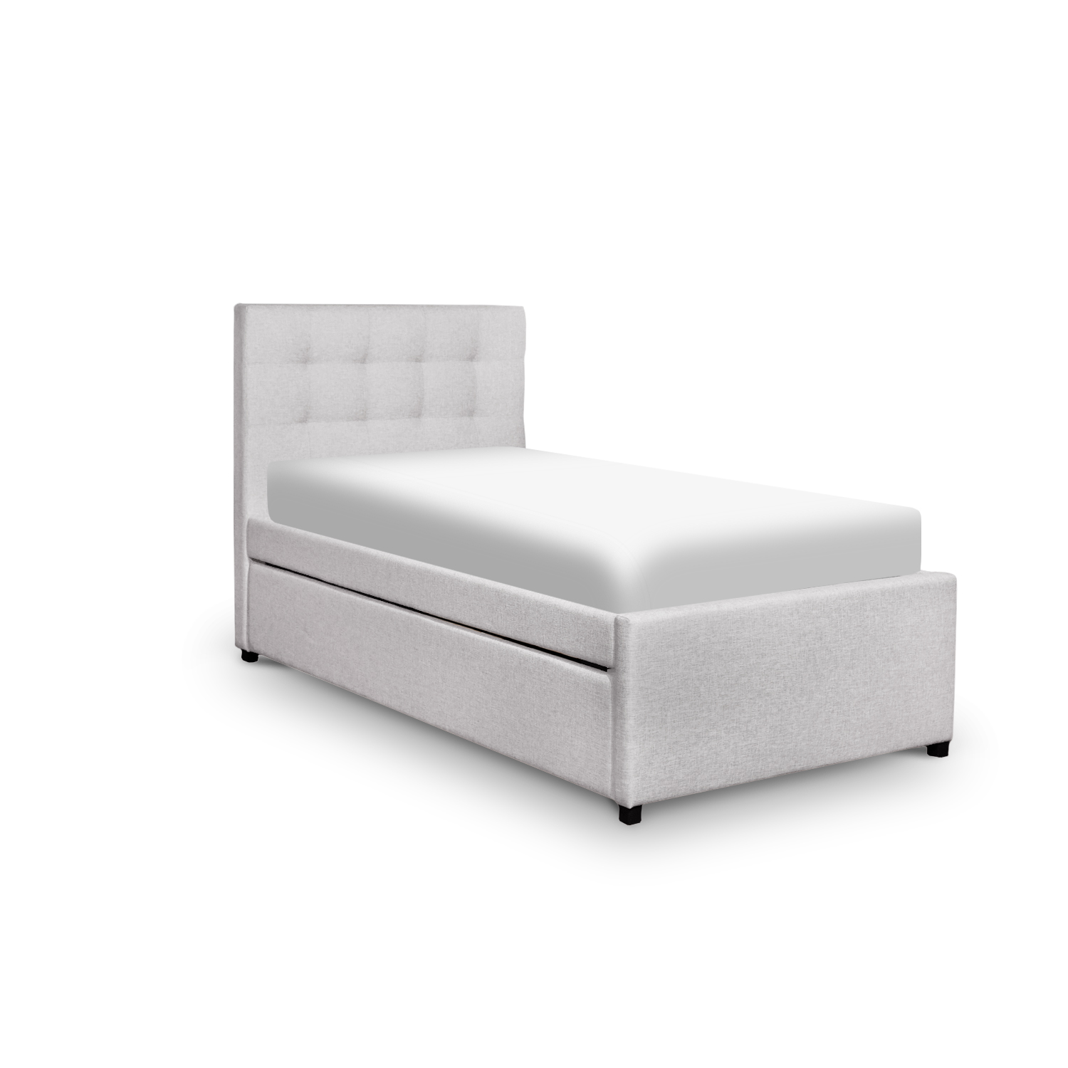 Lillian Oatmeal Single Trundle Bed