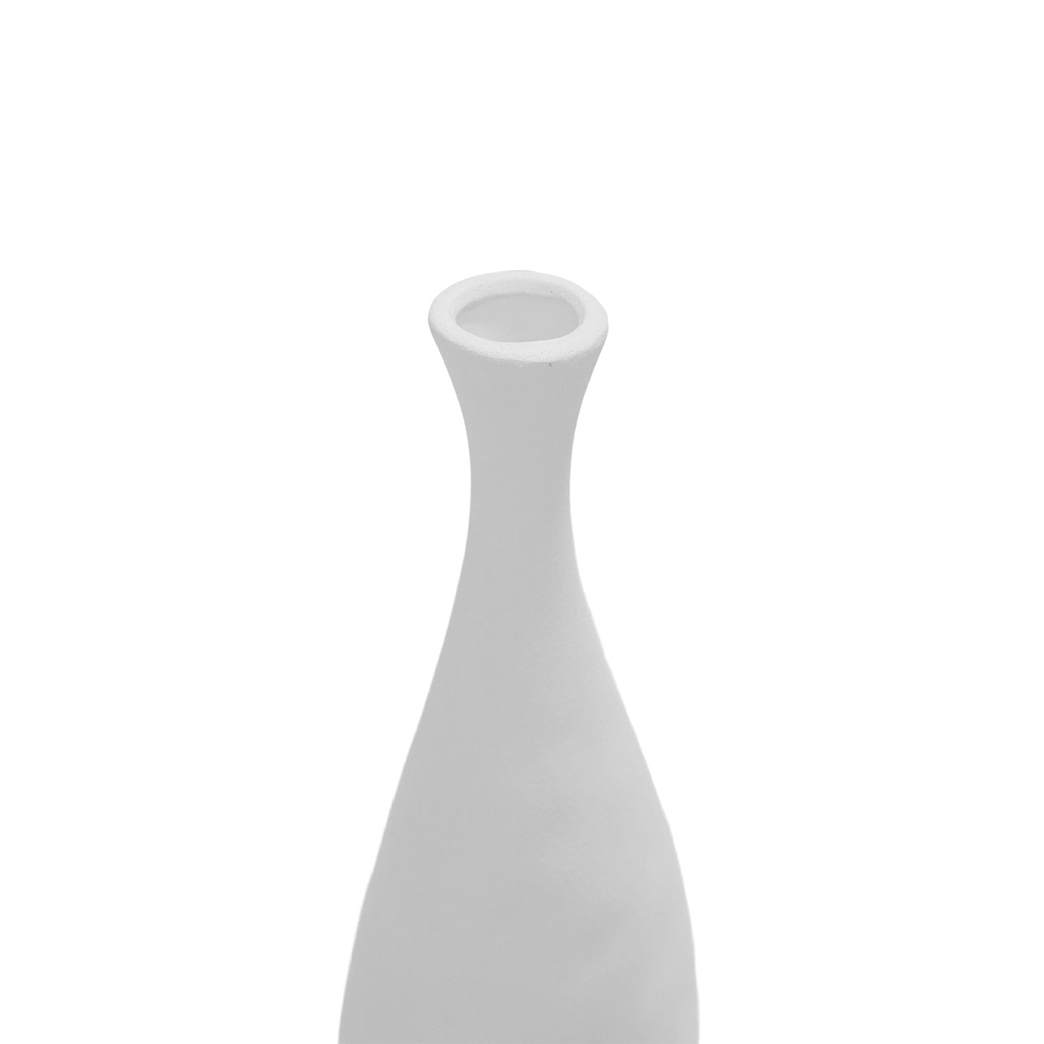 Sahara Textured White Bottle Terracotta Vase