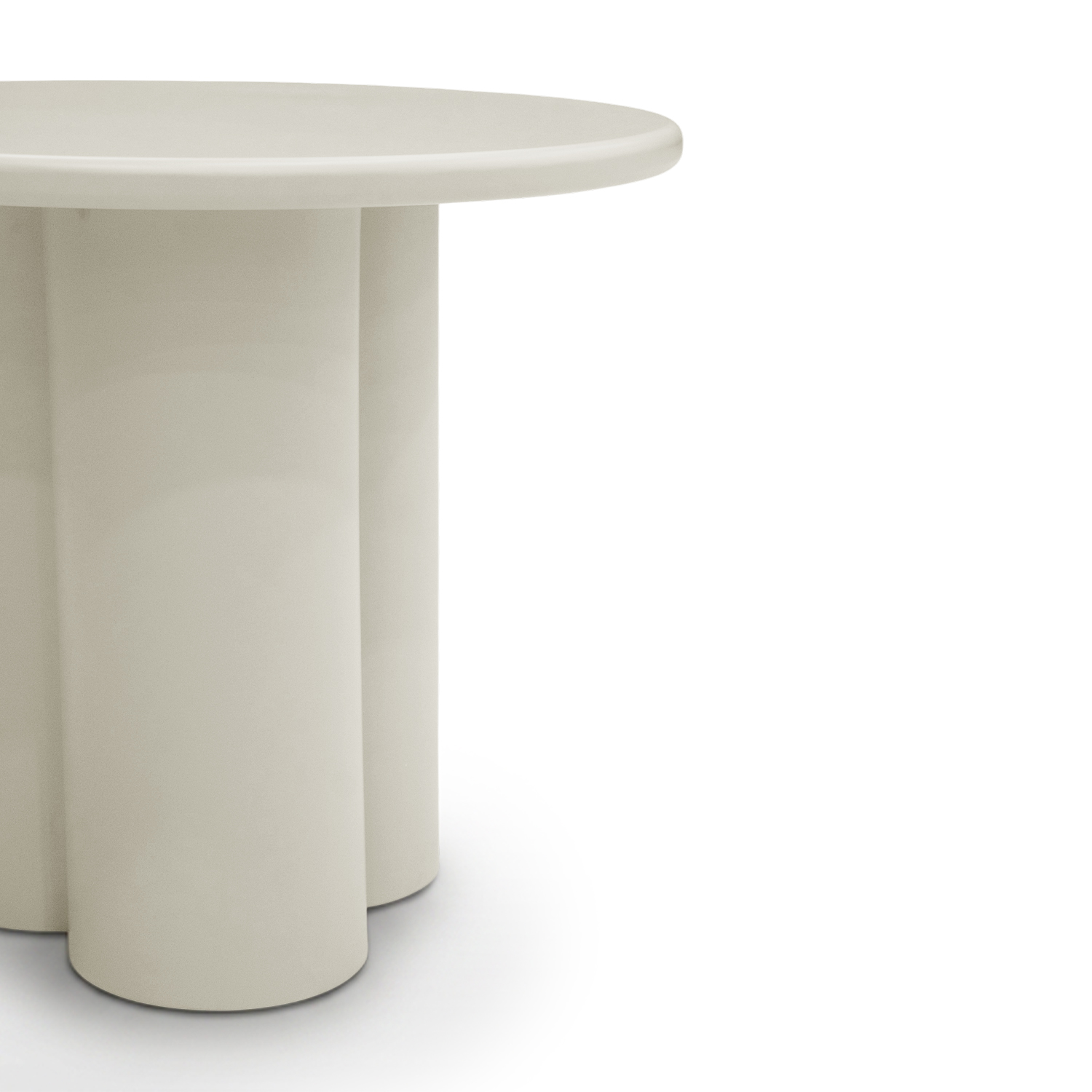 Olaria Cream Round Side Table
