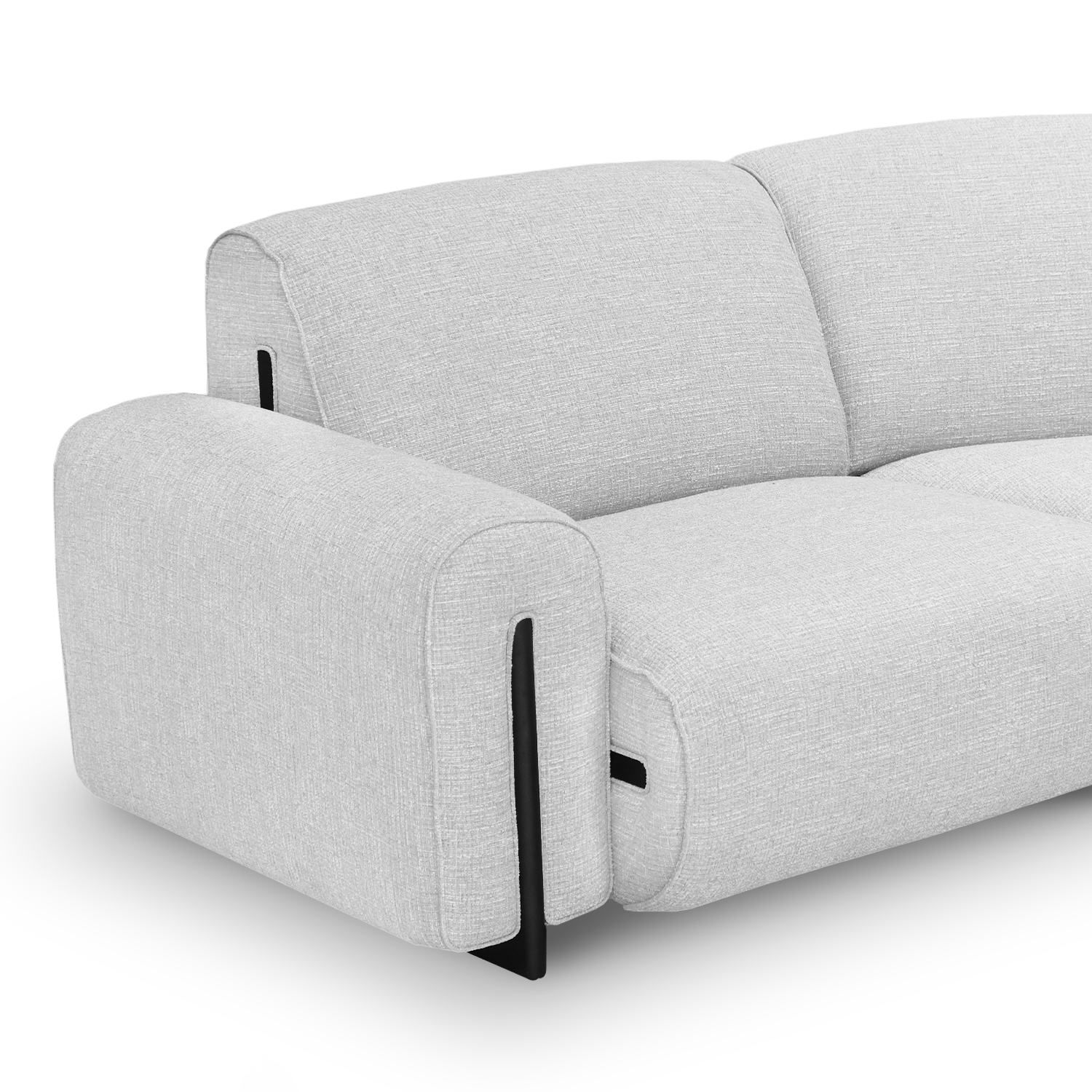 Clarice Cloud Grey Petite Curve Sofa