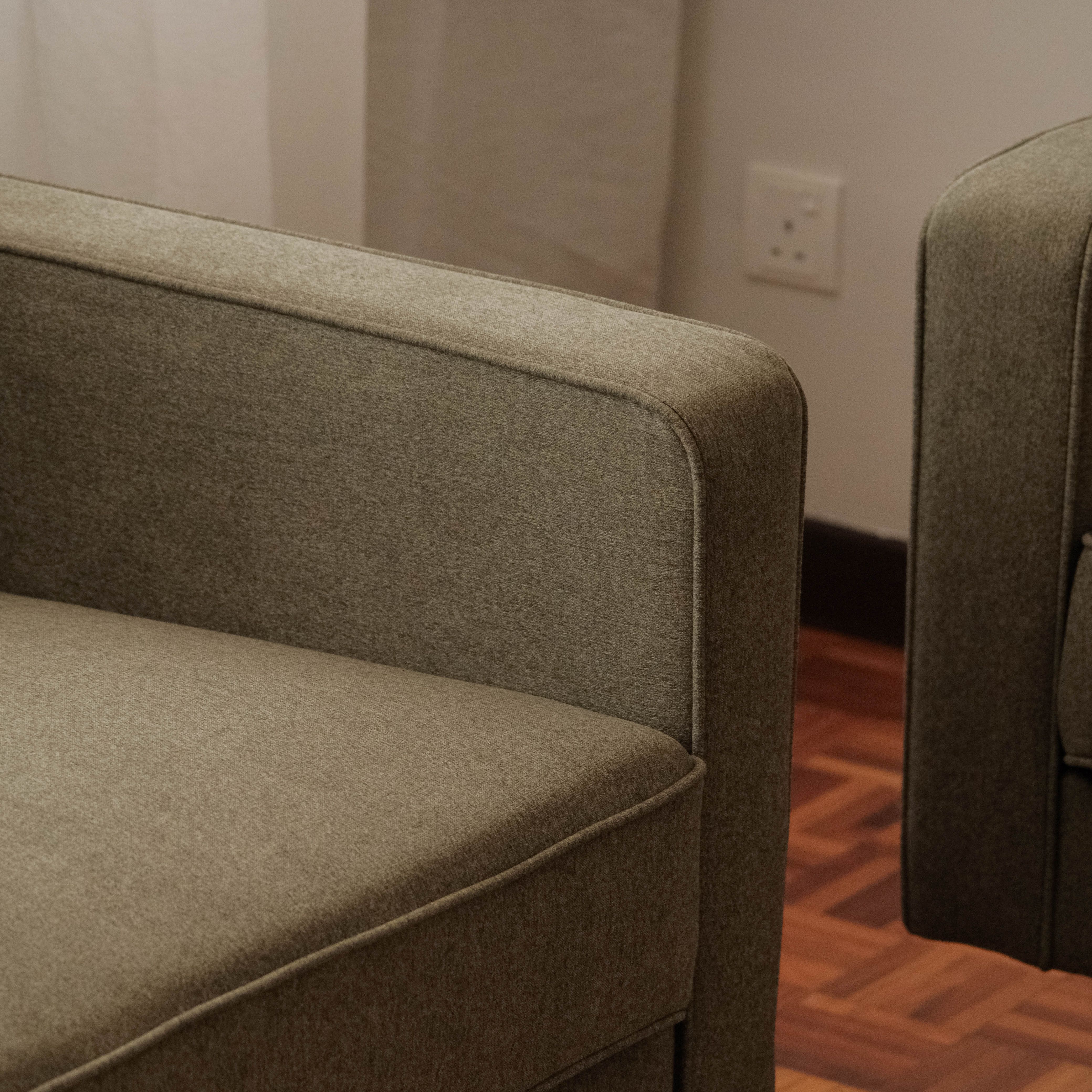 Jane Retro Green Mid-Century 2 Seater Sofa