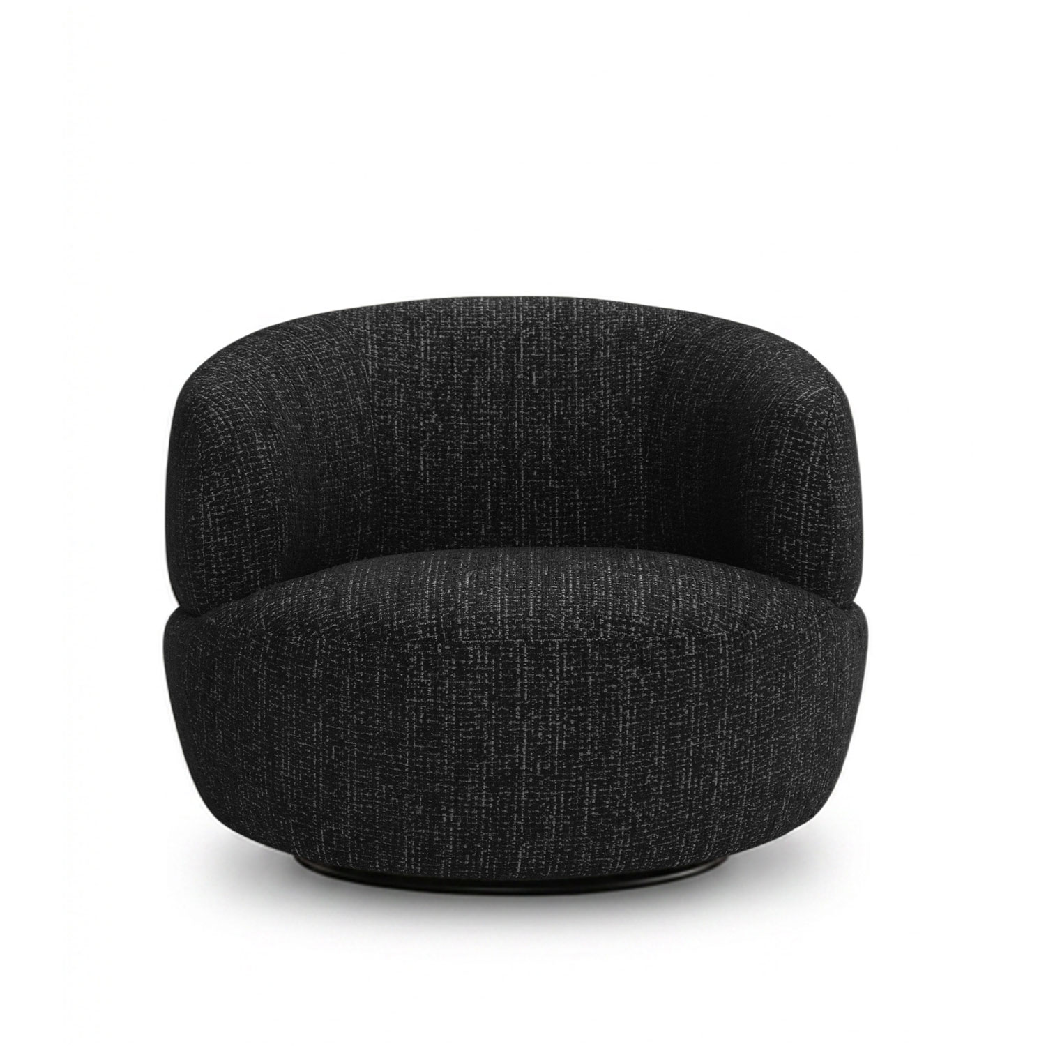 Jakob Ebony Swivel Lounge Chair