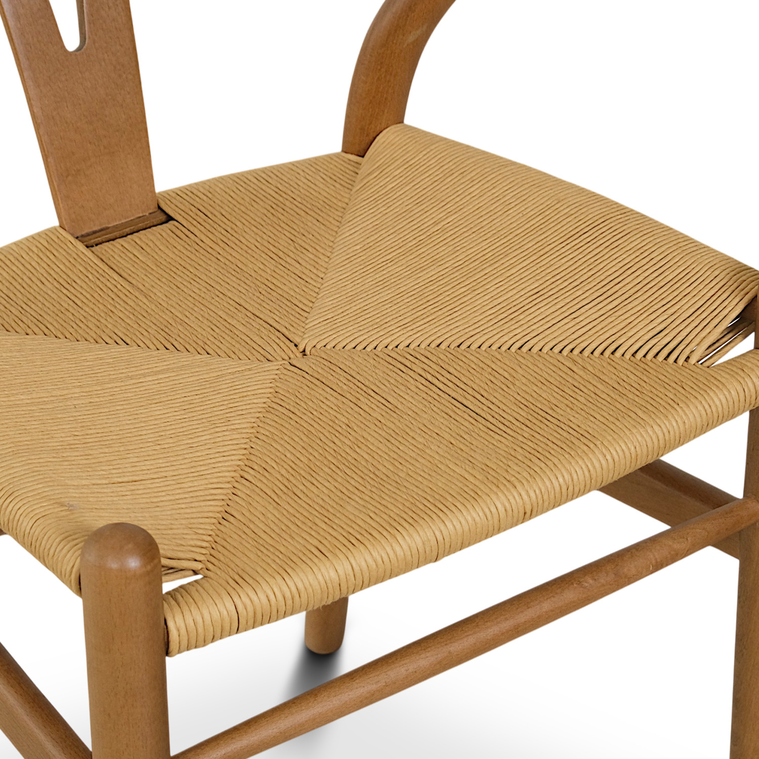 Replica Wishbone Chair - Brown & Natural