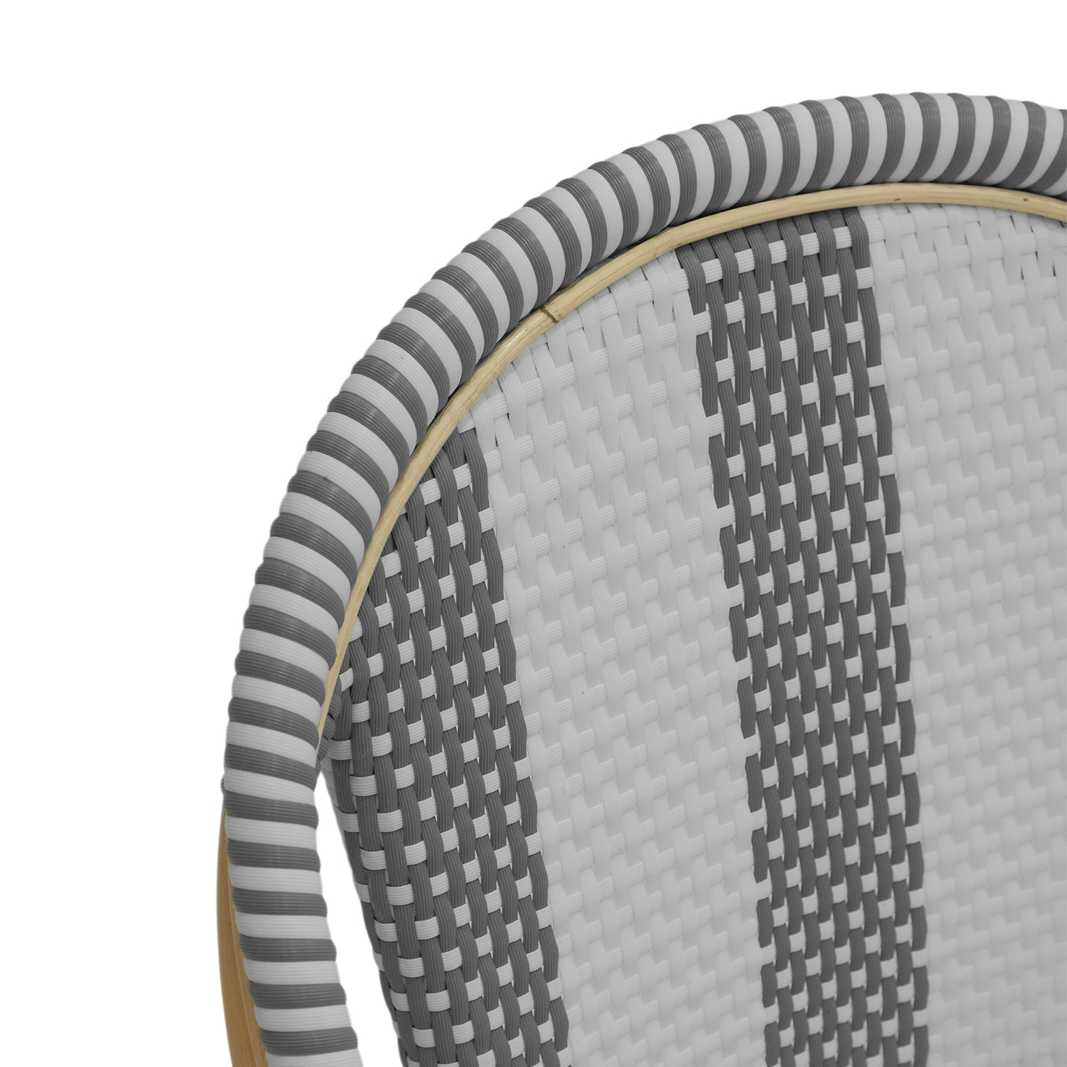 Timor Rattan Dining Chair White & Grey