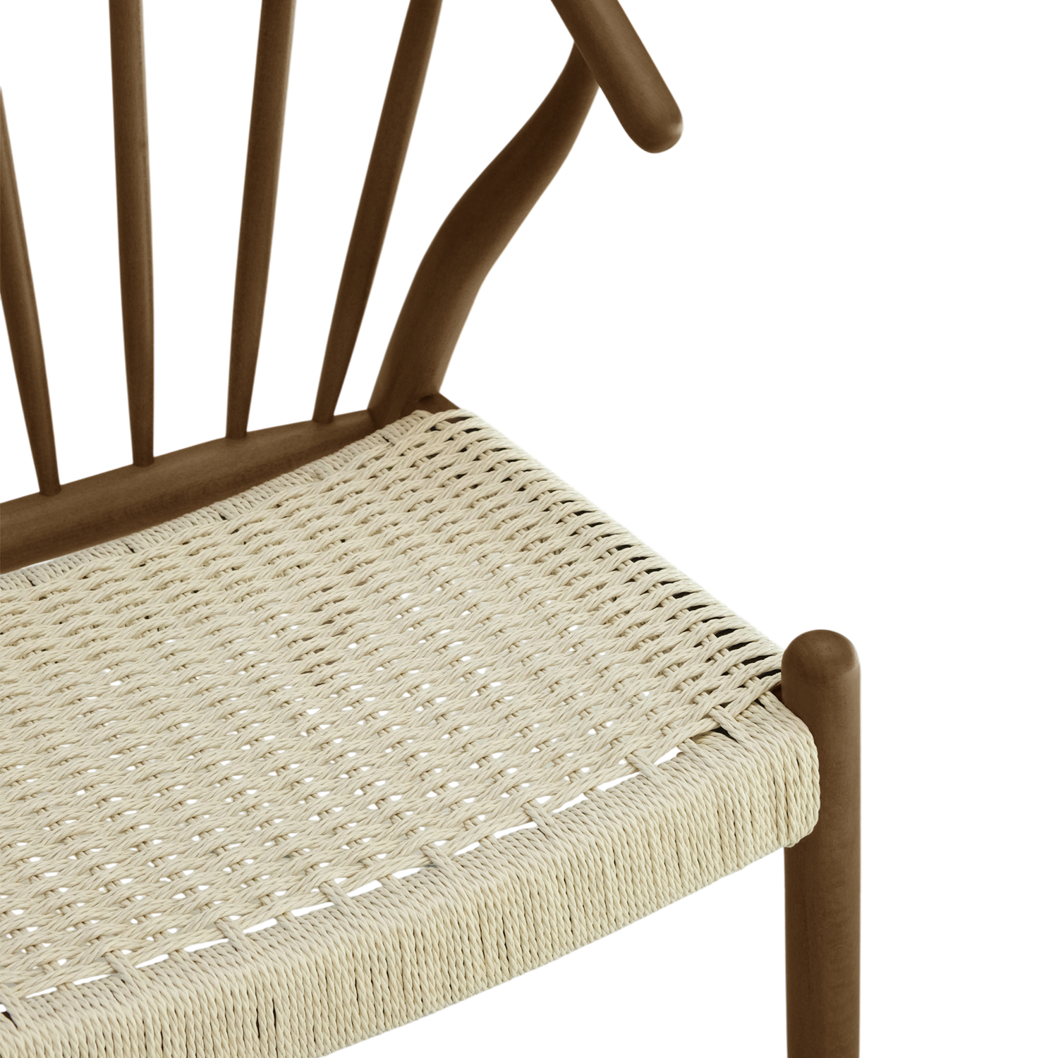 Quinn Brown Lounge Chair Natural Weave