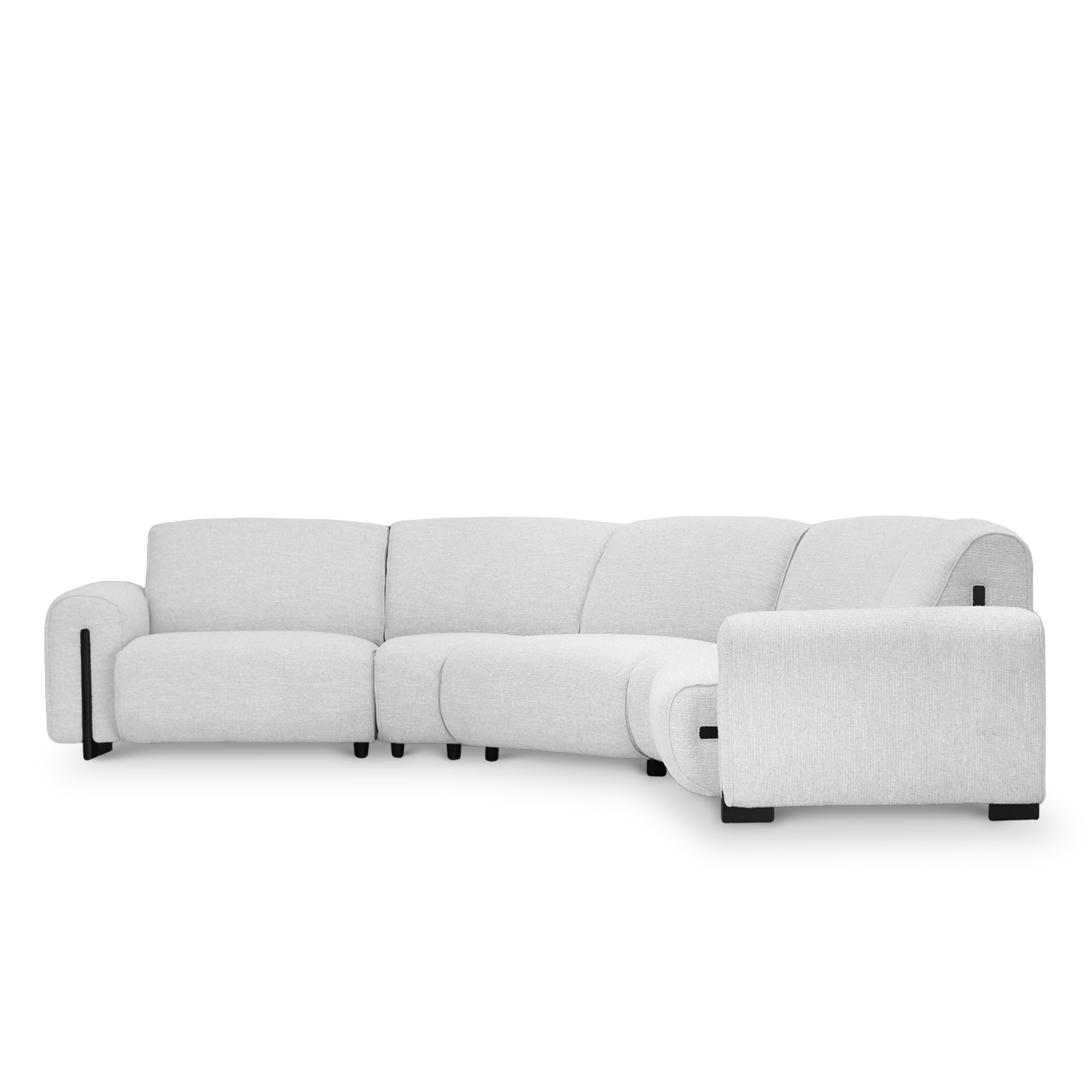 Clarice Cloud Grey Wide Curve Corner Sofa