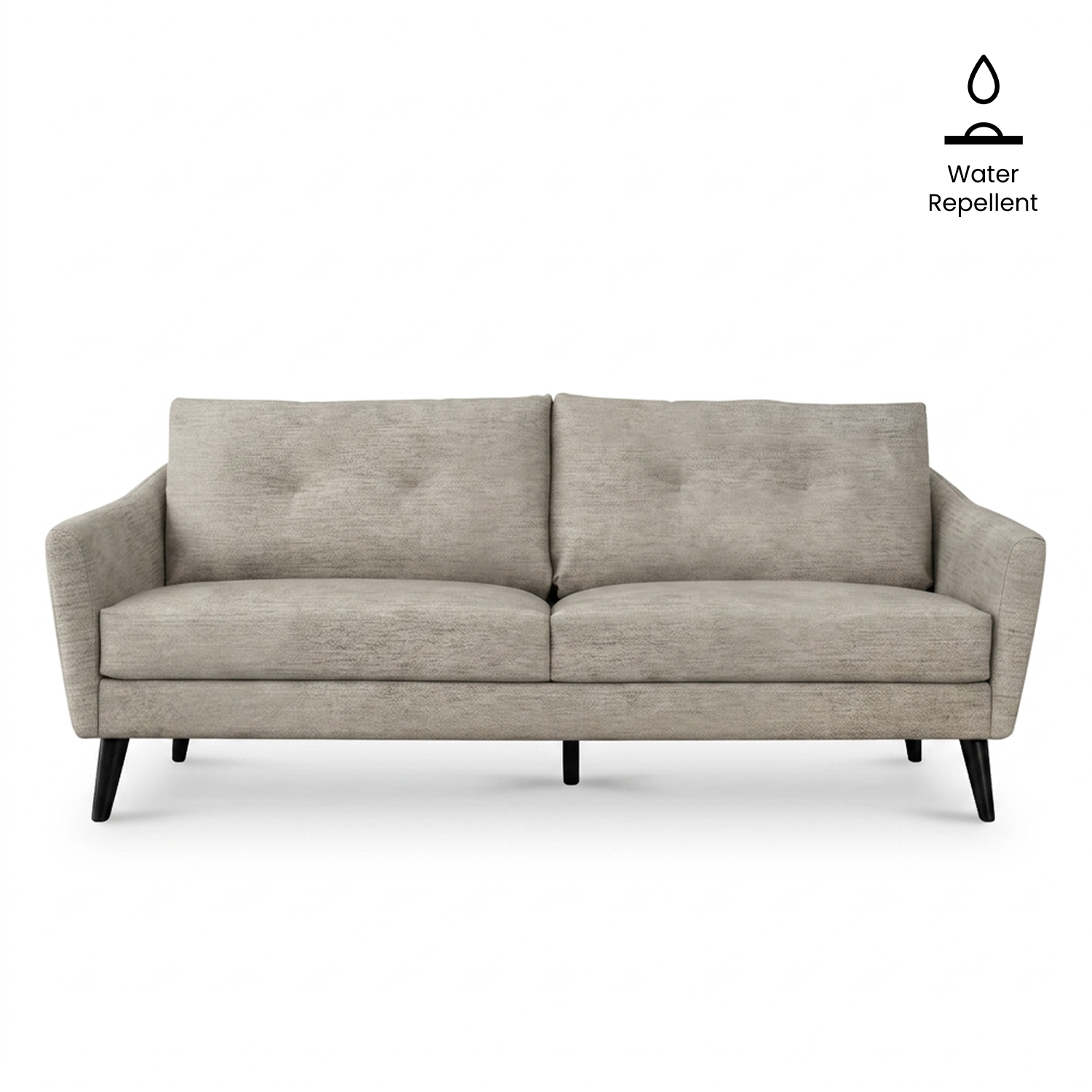 Thalia Light Greige 4 Seater Sofa