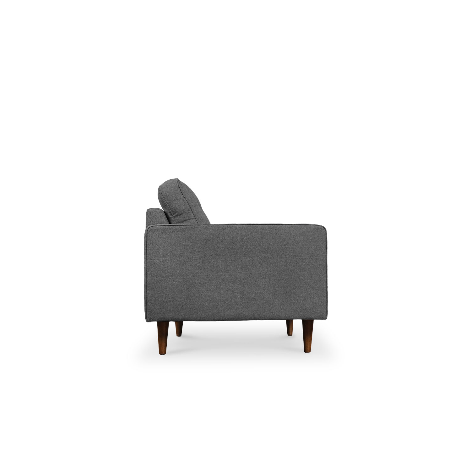 Jane Pebble Grey Mid-Century 3 Seater Sofa