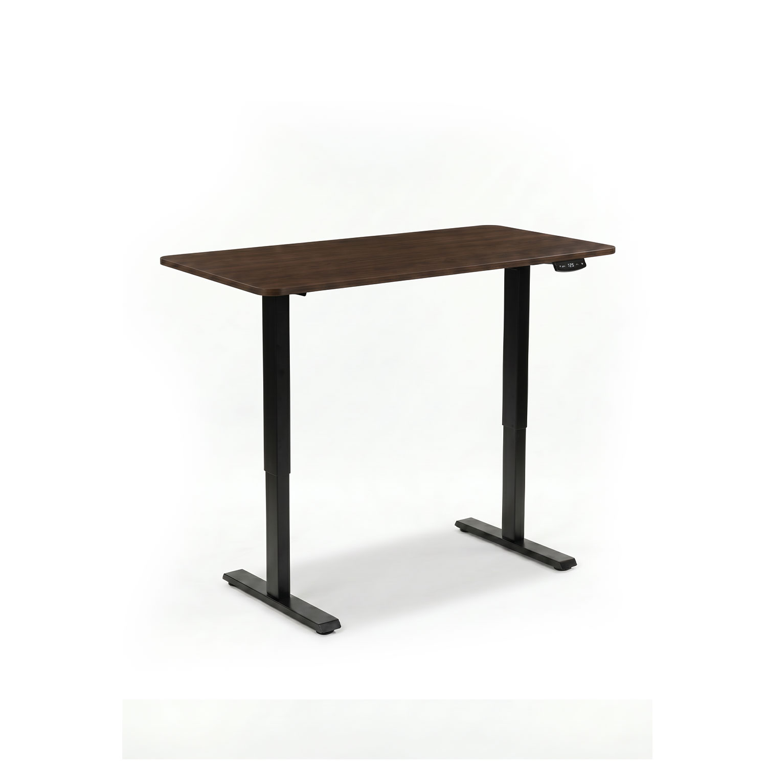 Felix Adjustable Standing Desk 140x70cm - Walnut & Matt Black