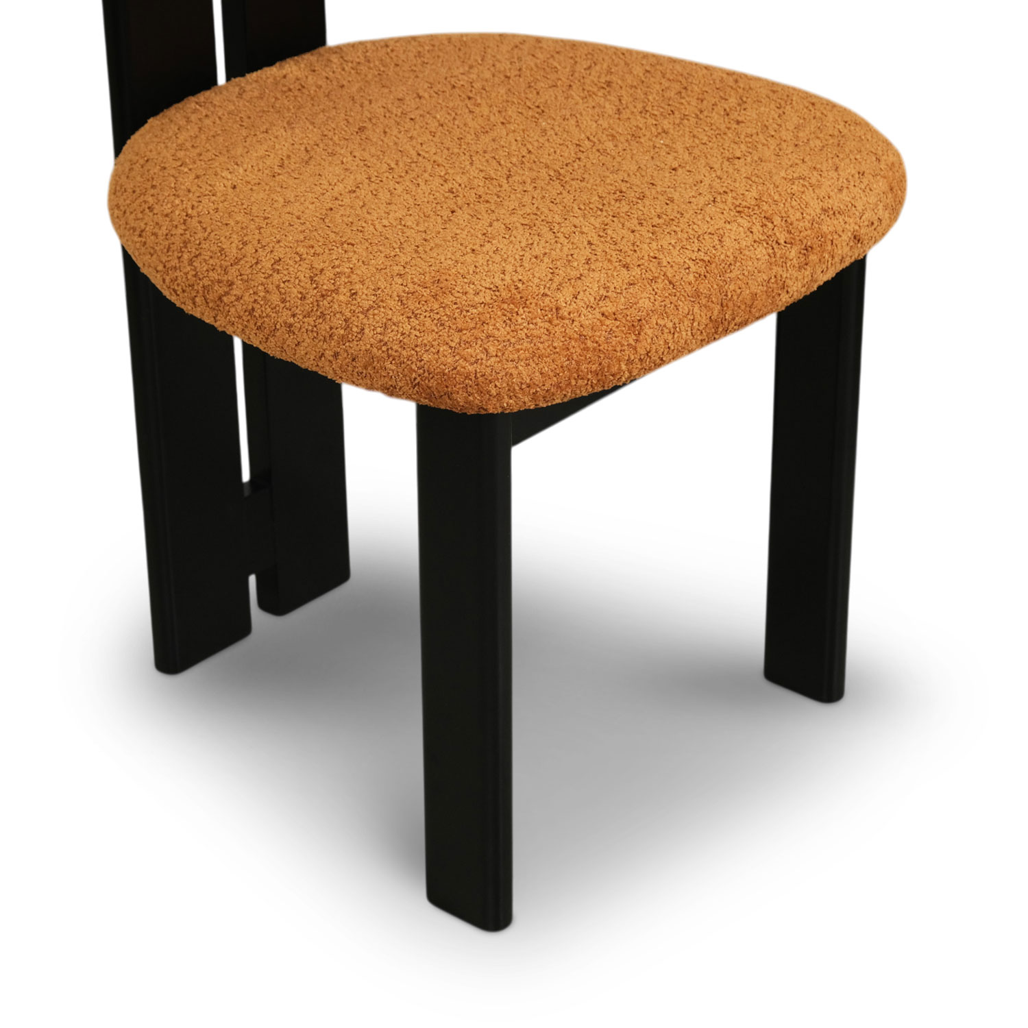 Monte Ebony Dining Chair - Caramel