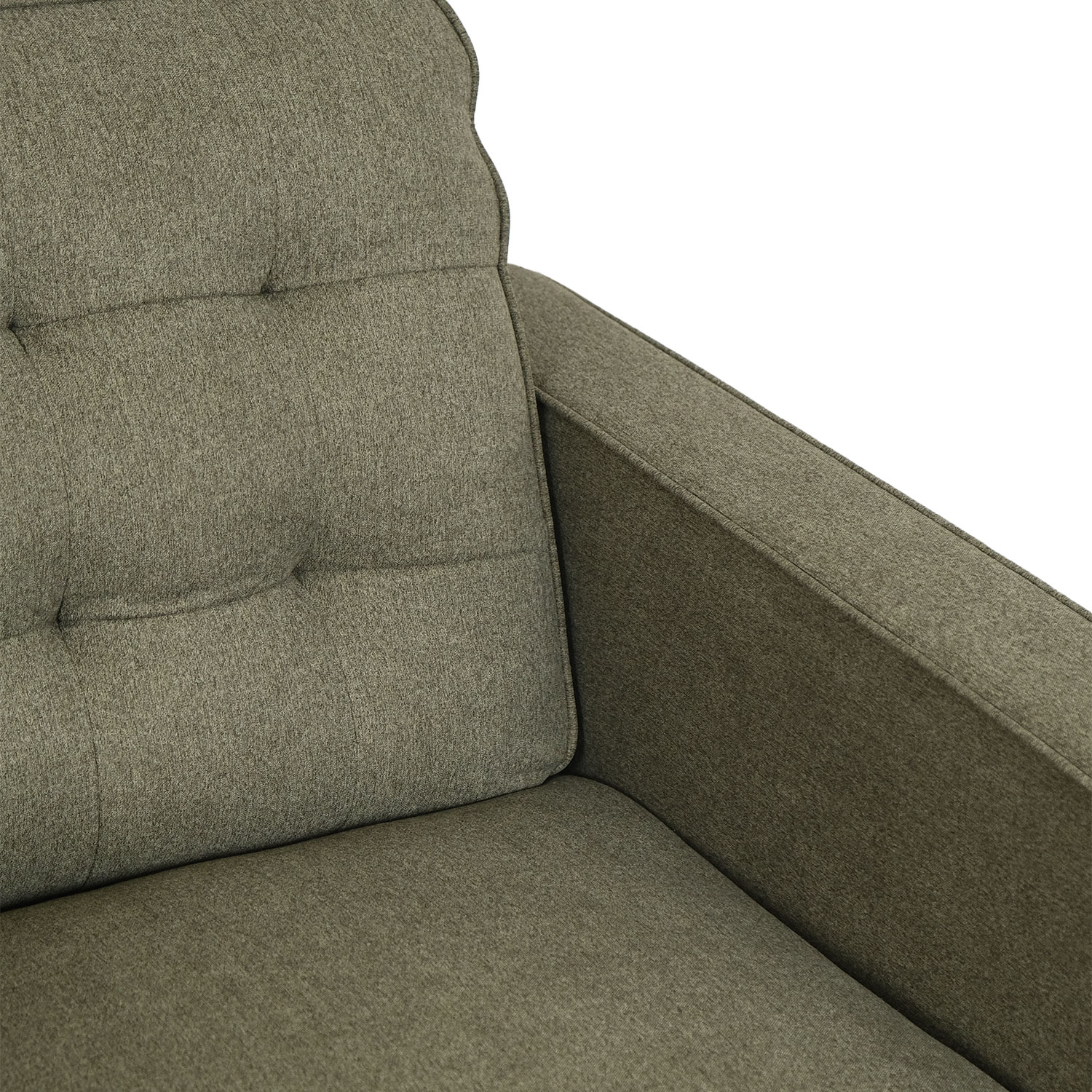 Jane Retro Green Mid-Century 1 Seater Sofa