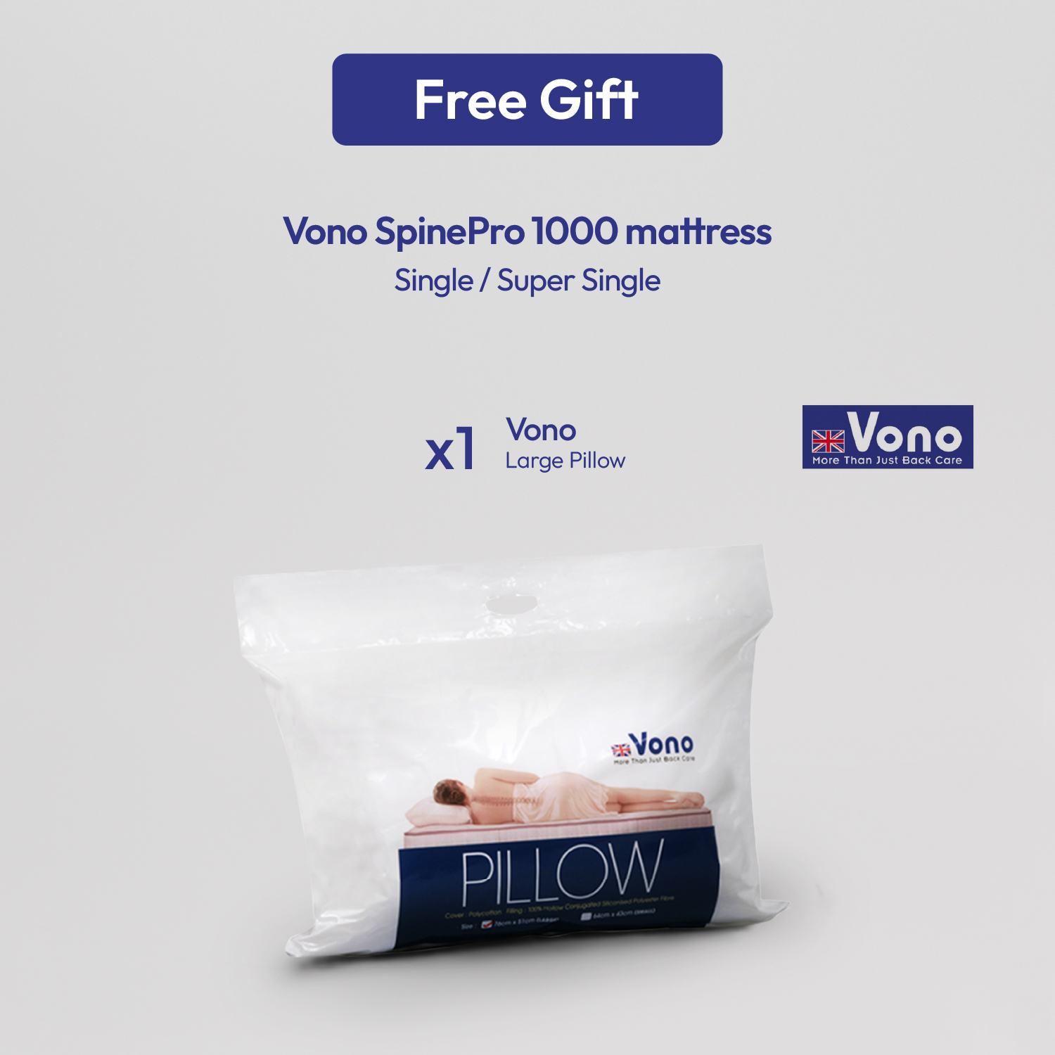 Vono SpinePro 1000 Super Single Mattress