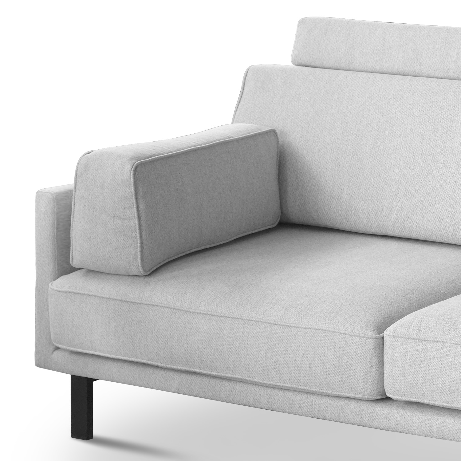 Elliott Flint Grey Left Corner Sofa