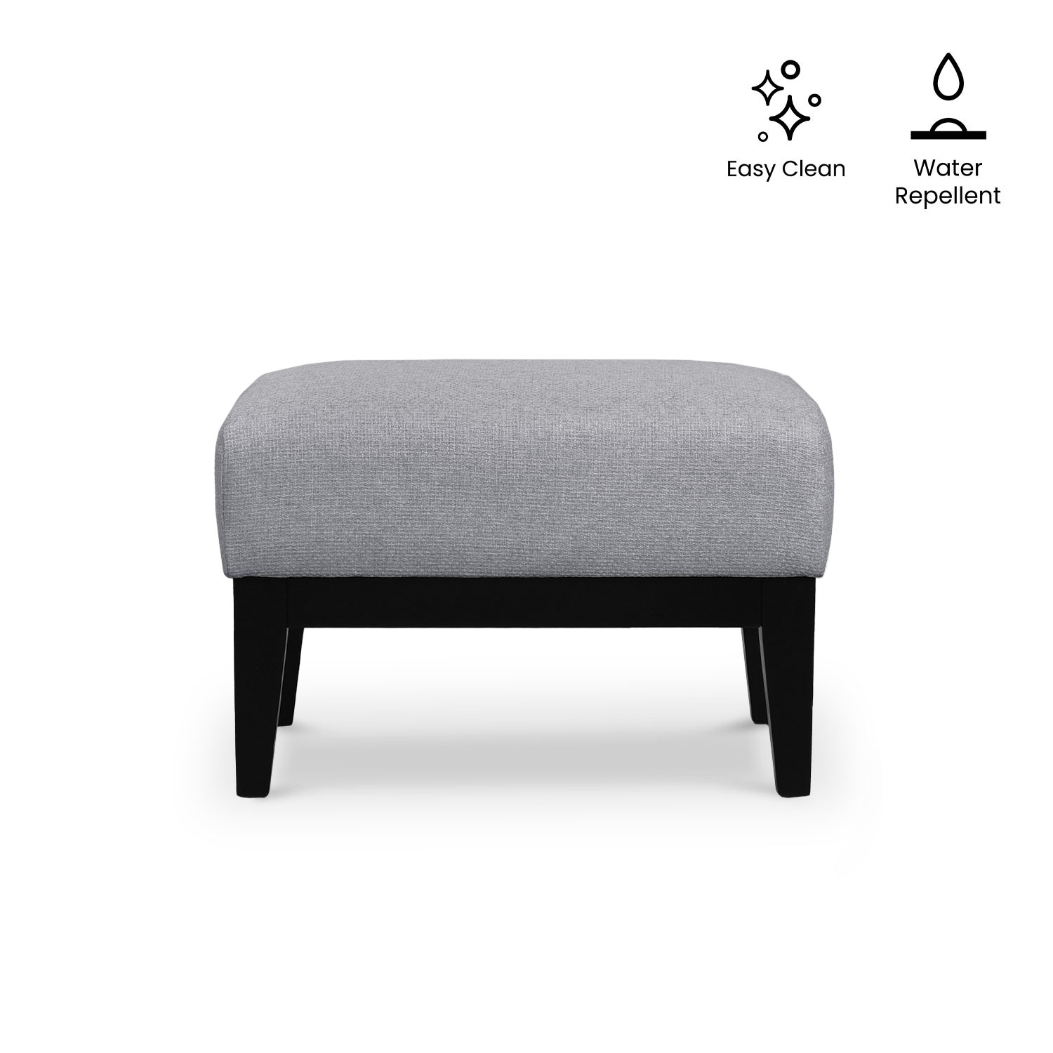 Frida Light Grey Footstool