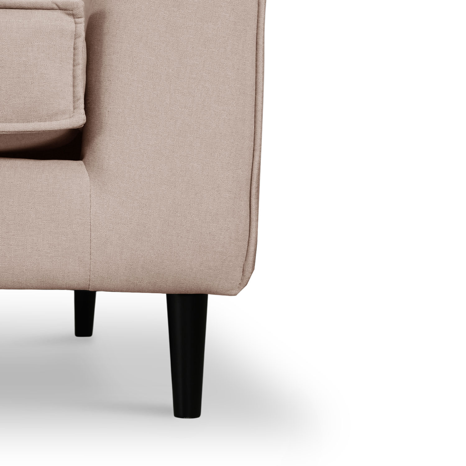 Sabrina Sand Beige Curve Chaise Right Sectional Sofa